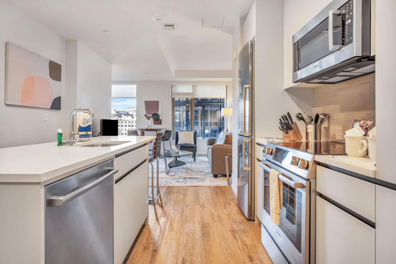 Spacious Full Kitchen In Seaport Appartamento Boston